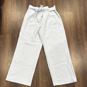 Light Blue Wide-Leg Trousers